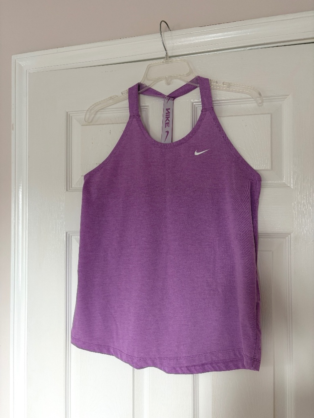 Nike Womens Dri-Fit Tank Top Shirt Size Medium M Purple Racerback